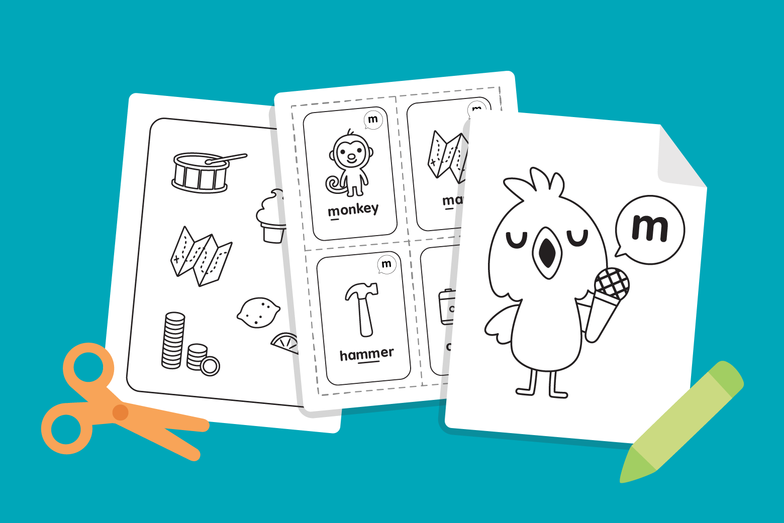 Practice "M" Sounds – Sago Mini First Words Printable