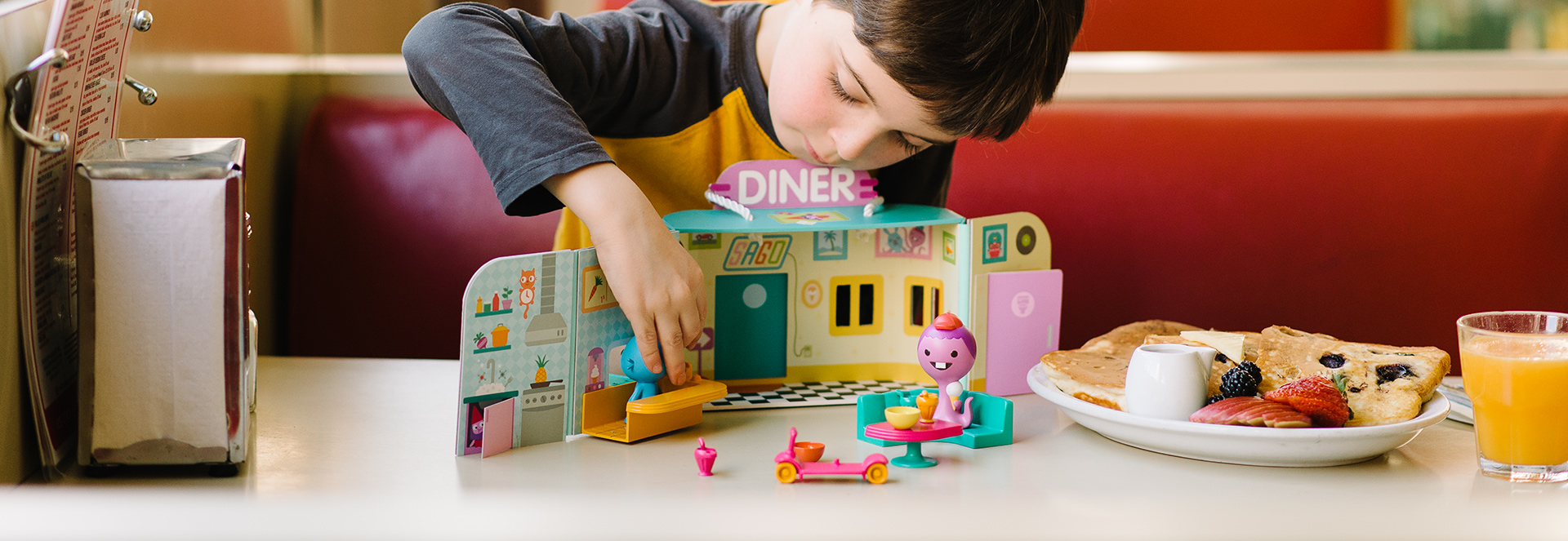 Spielzeug Figuren Sago Mini Jack 's Diner FreundeTragbar Haus Spielset 